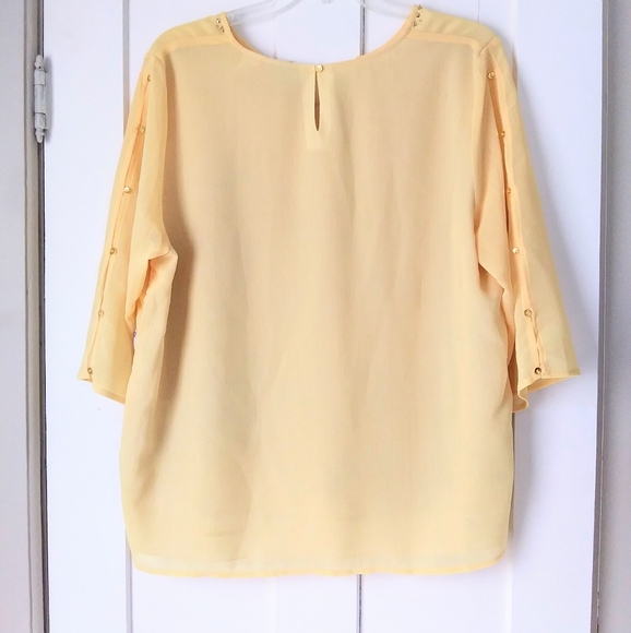 Alfred Dunner Sheer Layered Top - Picture 2 of 4